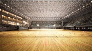 El microestadio del Card en el sur de la ciudad de Santa Fe es una obra ambiciosa que está construyendo el Gobierno provincial