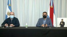Bachetti y Garcilazo hablan de la continuidad del Plan Rector de Vacunación contra el Covid-19 y la situación epidemiológica de la provincia de Entre Ríos. Bachetti y Garcilazo hablan de la continuidad del Plan Rector de Vacunación contra el Covid-19 y la situación epidemiológica de la provincia de Entre Ríos.