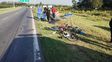 Los cuatro ciclistas se dirigían a Roldan cuando fueron embestidos por la Trafic.