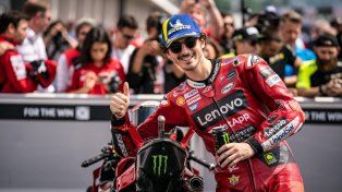 El campeón Bagnaia logró la pole position en el Gran Premio de Alemania