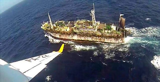 El buque chino fue hundido mientras operaba en un territorio de pesca de la Argentina.