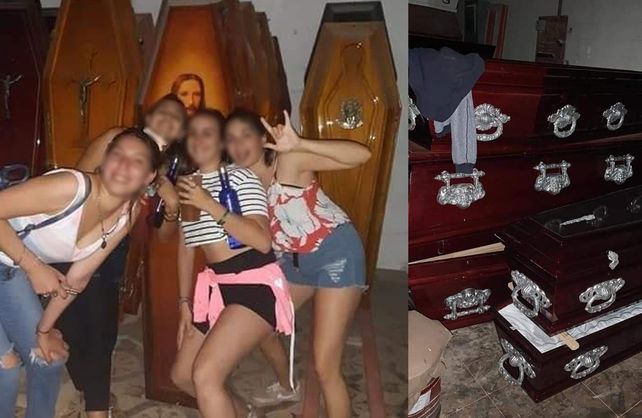 Las fotos de los jóvenes que se viralizaron en redes sociales.&nbsp;