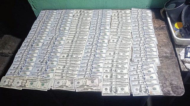 Parte del dinero secuestrado