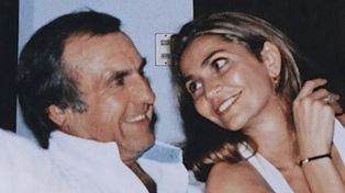 Carlos Reutemann junto a Verónica Ghio, la exesposa del exgobernador y expiloto.