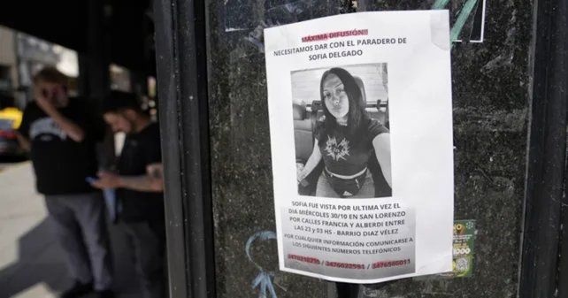 Sofía Delgado estuvo desaparecida dos semanas hata que su cuerpo fue hallado en un camino rural de Ricardone. Tras el femicidio