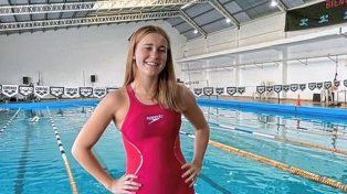 Sofía Garcés registró 17 minutos, 17 segundos y 95 centésimas para quedarse con el récord entrerriano absoluto de los 1500 metros libre.