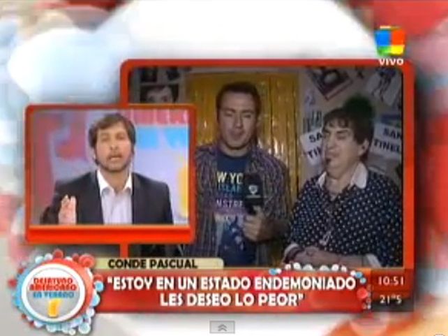 Lo engualicharon en vivo