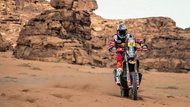 Kevin Benavides terminó octavo en la primera etapa del Rally Dakar.