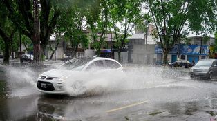 Cayeron en Rosario más de 50mm de agua entre sábado y domingo. (Foto: Celina Mutti Lovera)