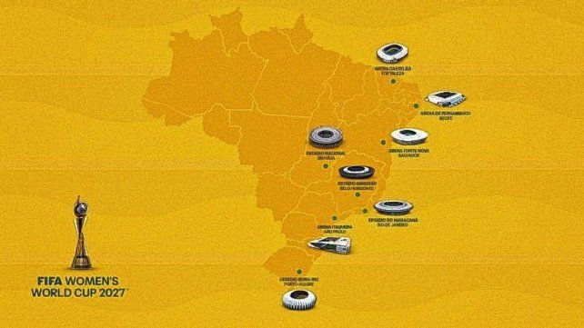 La FIFA confirmó las sedes para el Mundial de Brasil 2027 La FIFA confirmó las sedes para el Mundial de Brasil 2027