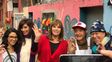 la foto de susana que empezo a grabar la apertura de su programa junto a griselda siciliani