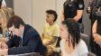La madre de Lucio y su pareja durante una de las audiencias que concluyeron con la condena de ambas por el crimen del niño.