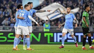Lazio superó a Sassuolo y postergó el festejo de Napoli en el Calcio
