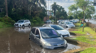 La zona de La Florida, bajo agua tras las lluvias.