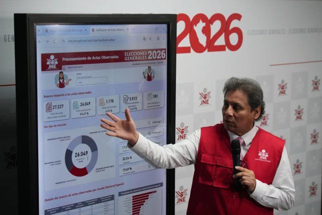 El escrutinio en Perú aún no terminó y renunció el jefe de Procesos Electorales