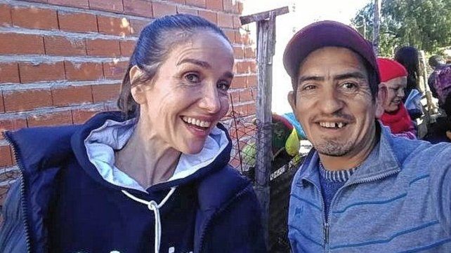 Natalia Oreiro visitó el barrio San Martín y habló de pobreza