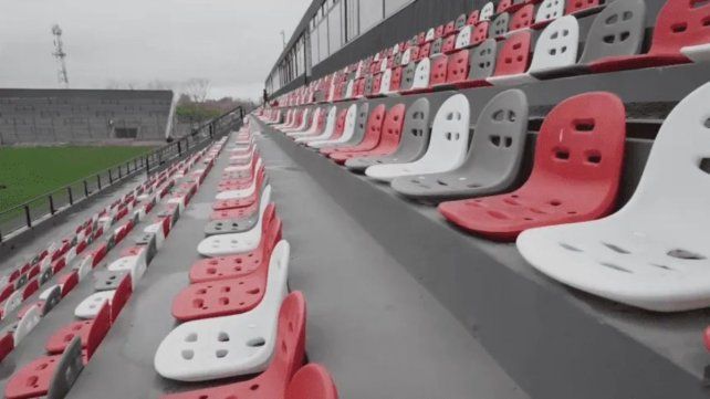 La nueva platea del estadio de Barracas Central.