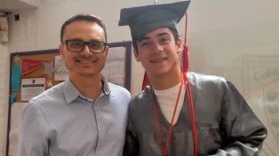 Colapinto aprovechó sus vacaciones en Argentina para terminar el colegio secundario