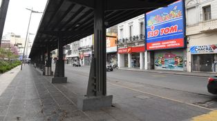 Andenes vacíos. El paro de colectivos ya lleva 18 días consecutivos.