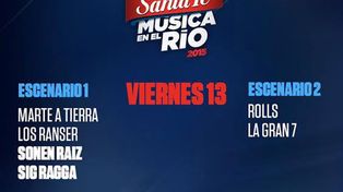 Las bandas santafesinas abren la séptima edición de Música en el Río