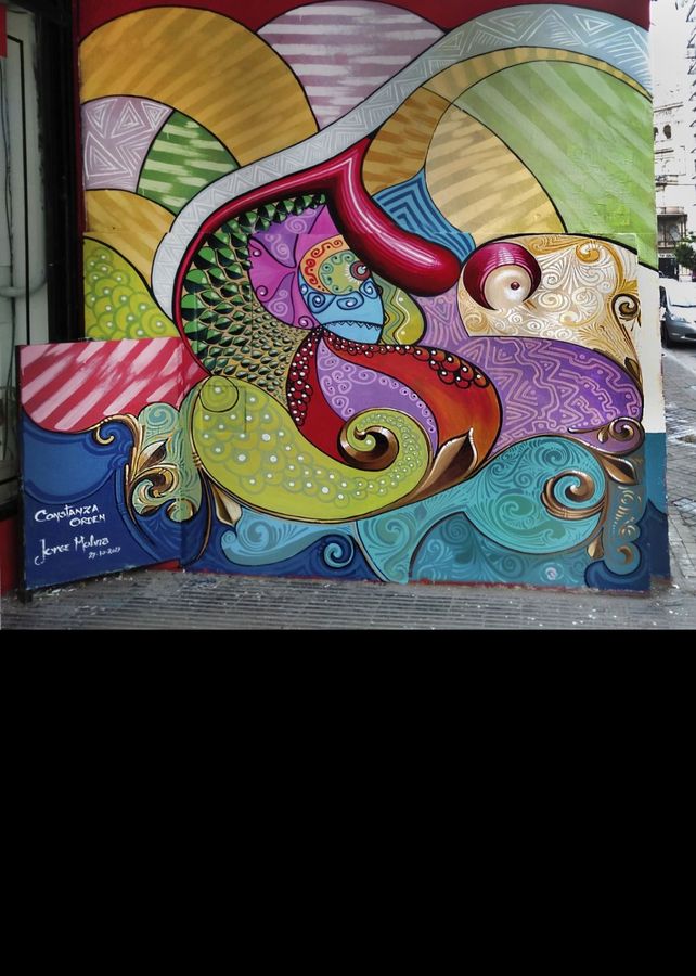 El mural de Jorge Molina y Constanza Orden
