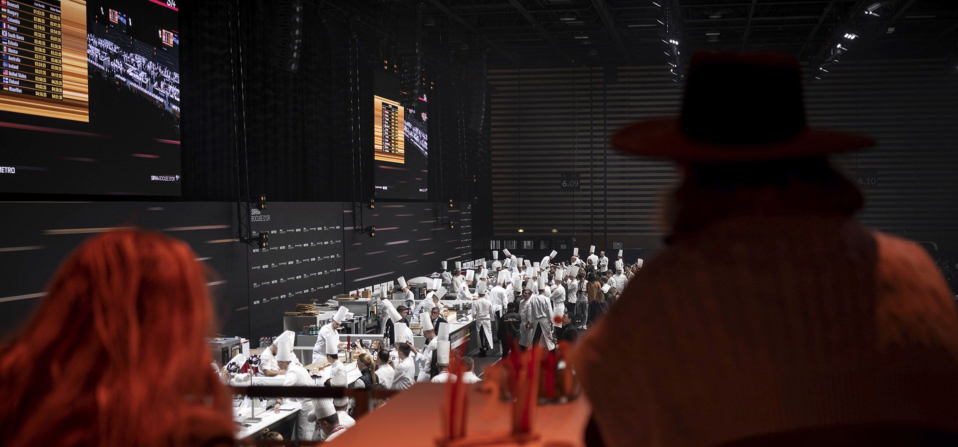 Espectadores asisten a la final del trofeo "Bocuse d