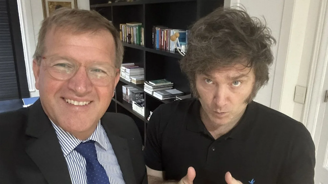 Eduardo Serenellini y Javier Milei