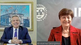 El Presidente se reunió con Georgieva antes que el FMI trate el acuerdo con Argentina