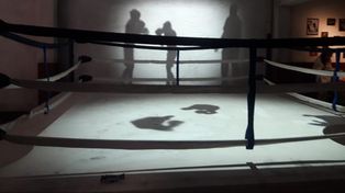 Répilica del gimnasio de Amílcar Brusa,entrenador de Monzón,en el Museo del Deporte Santafesino.