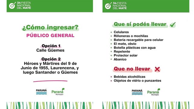Fiesta Nacional del Mate: comenzó la 34° edición de la fiesta de Paraná