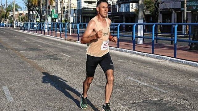 Luis Alejandro Alvez en la pista de Uruguayana.