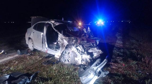 Así quedaron los vehículos tras el siniestro.