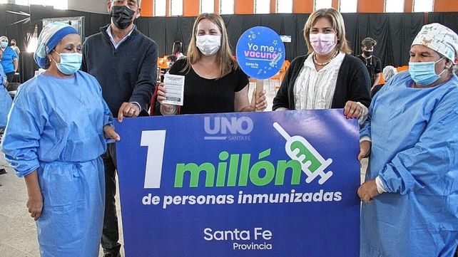 La provincia de Santa Fe llegó al milón de vacunados con dos dosis de vacunas contra el coronavirus.