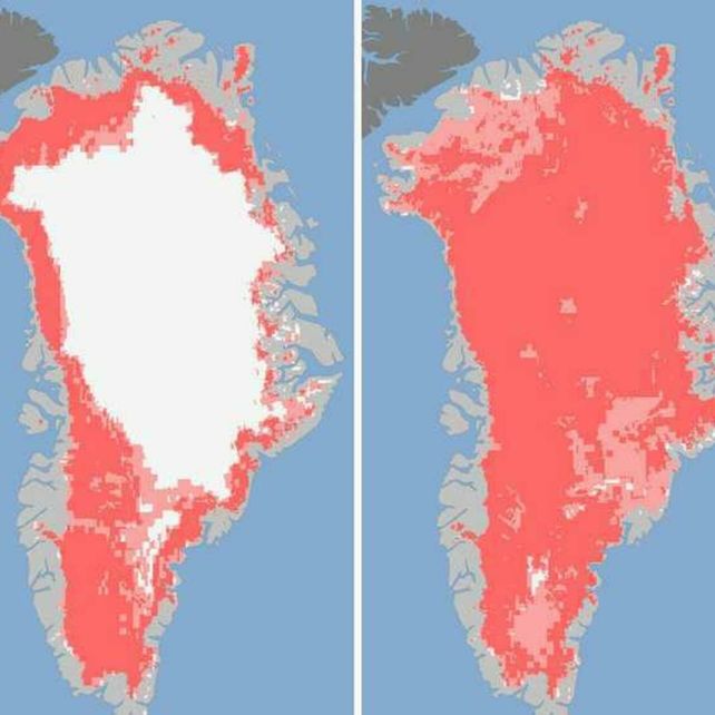 Groenlandia perdió 4,7 billones de toneladas de hielo en 20 años