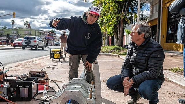 Son trabajos complementarios al ensanche y repavimentación de Avenida Zanni (Gentileza del Municipio).