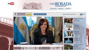 Cristina lanz&oacute; el canal de la Casa Rosada en Youtube