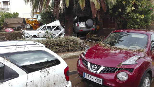 Las impactantes imágenes de la fuerte inundación en Mallorca