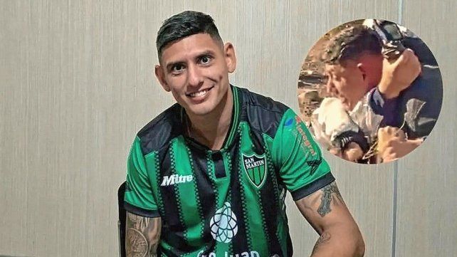 VIDEO: un jugador de San Martín (SJ) fue detenido al tomarse a trompadas con la policía de Mendoza