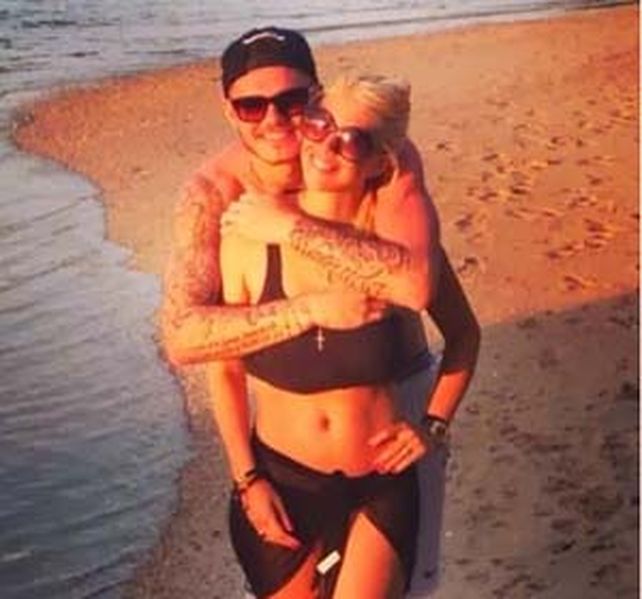 La pareja durante sus vacaciones en Brasil.