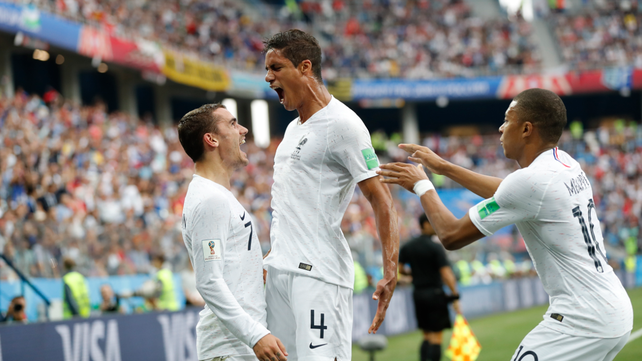 Francia amplía la diferencia y le gana a Uruguay por 2 a 0