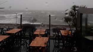 Destrozos en Mar del Plata por vientos de hasta 90 kilómetros