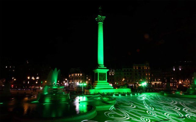 Columna de Nelson en Trafalgar Square, Londres.
