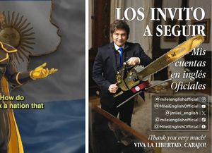 Redes sociales: Javier Milei lanzó cuentas oficiales en inglés