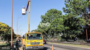 La etapa uno de las obras de iluminación de la ruta nacional 168 finalizará esta semana.