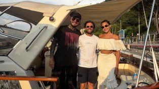 Marcelo Tinelli y Milett Figueroa disfrutaron de un paseo en yate por la Costa Amalfitana