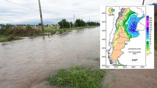 En la mayoría de los departamentos de Entre Ríos las lluvias acumuladas en los últimos días superaron ampliamente los promedios históricos de agosto, según SMN