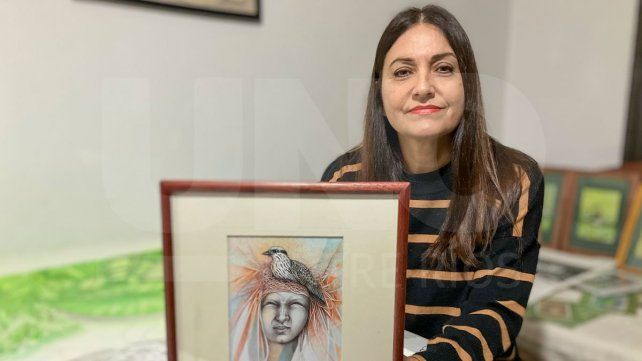 Ana Garello ganó el primer premio en la categoría Dibujo.