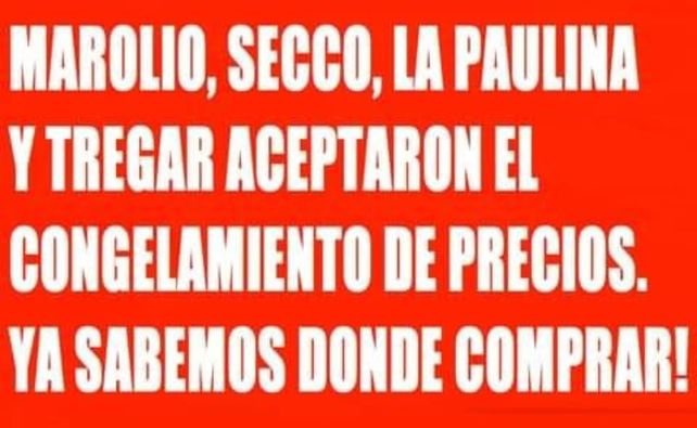 Uno de los flayers que circula en WhatsApp.