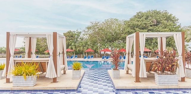 Un paisaje paradisíaco en una ubicación estratégica para disfrutar de Cartagena. 