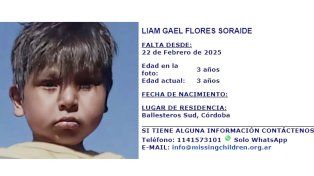 Todo lo que se sabe del caso de Lian Flores, el nene desaparecido en Villa Ballesteros, Córdoba. Hay dos testigos, allanamientos y una misteriosa camioneta blanca